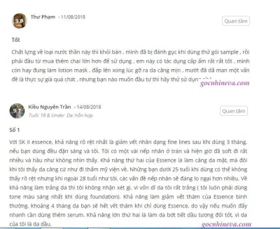 Những lời khen có cánh của khách hàng trên trang Gocnhineva (ảnh: BlogAnChoi).