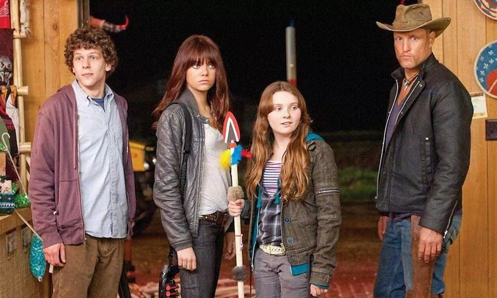 Dàn diễn viên chính của Zombieland. (Nguồn: Internet.)