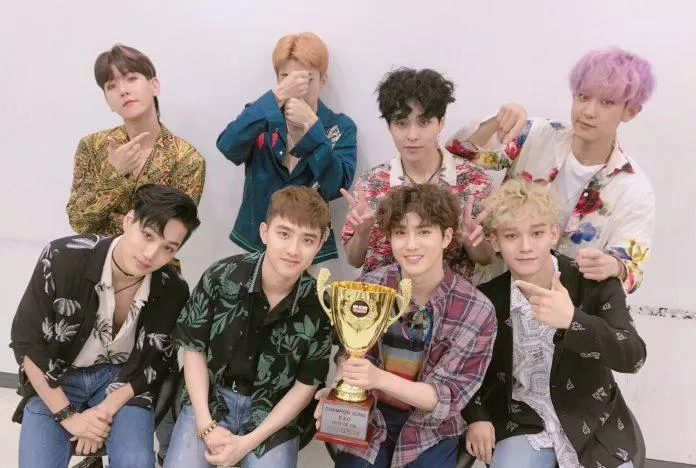 EXO giành chiến thắng với "Ko ko bop" tại Show Champion (Nguồn: Internet)