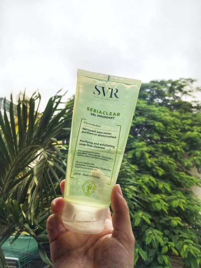 Sữa rửa mặt SVR Sebiaclear Gel Moussant - cứu cánh cho những ngày stress vì mụn. (Ảnh: BlogAnChoi)