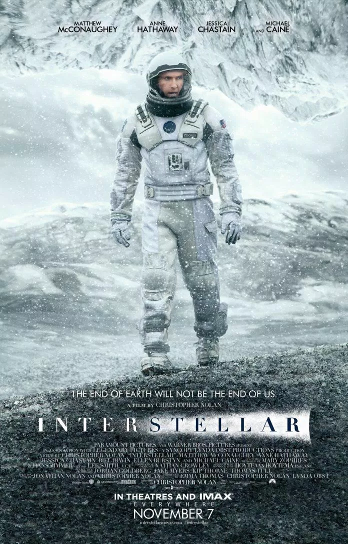 Poster phim Interstellar.