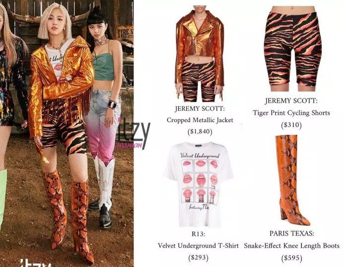 Trái ngược với bộ đồ cao bồi, outfit màu cam của Ryujin lại bị nhận xét là "lòe loẹt" và không tôn dáng. Tổng giá trị set đồ này là hơn 3000$ (khoảng 66 triệu VND). (Nguồn: Instagram)
