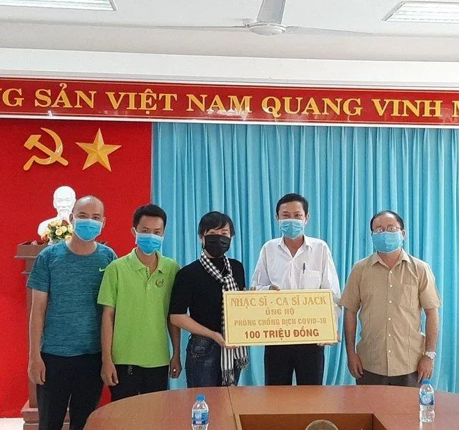 Jack ủng hộ quê hương Bến Tre chống dịch Covid-19 (Ảnh: Internet)