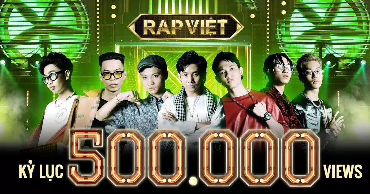 Tập 2 Rap Việt từng lập kỷ lục 570.000 lượt xem trên Youtube. (Ảnh: Internet)