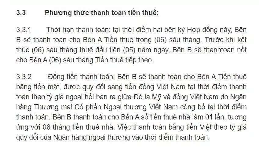 Lưu ý về thanh toán (Ảnh: Internet)