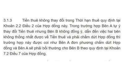 Lưu ý về tiền thuê (Ảnh: Internet)