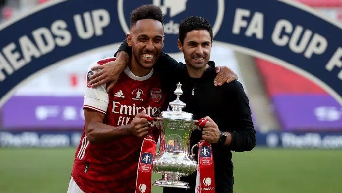 Aubameyang tiến bộ rõ rệt dưới thời Mikel Arteta. Ảnh: Internet