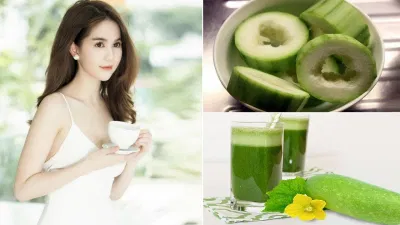 Nước ép bí đao được Ngọc Trinh sử dụng thường xuyên để duy trì vòng eo 56 (Nguồn: internet).