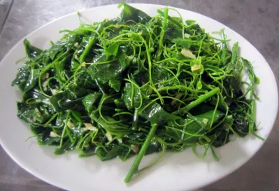 Ngọn su su xào (nguồn: internet)