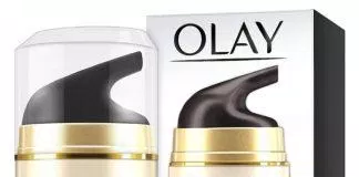 Olay Total Effects 7 in One Night Cream có thiết kế sang trọng nhưng lại bằng vỏ nhựa nên không được chắc tay. (nguồn: Internet)