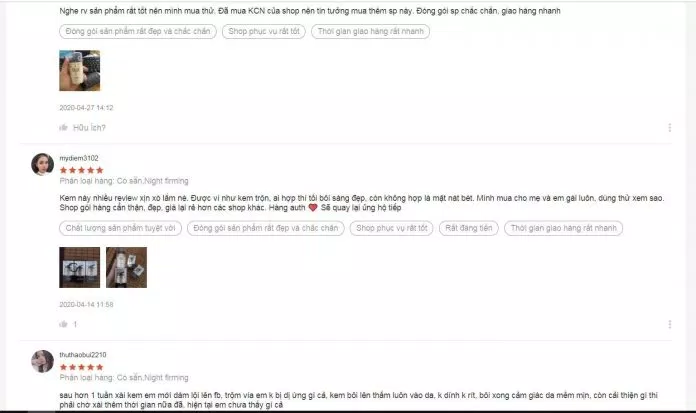 Đánh giá của khách hàng trên Shopee khá tích cực. (nguồn: BlogAnChoi)