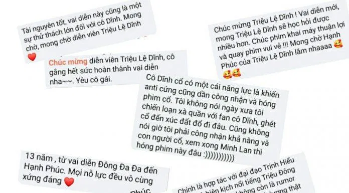 Cư dân mạng mong chờ dự án mới của Triệu L:ệ Dĩnh, ngay cả anti cũng phải công nhận khả năng của cô (Nguồn: BlogAnChoi).