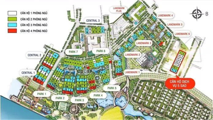 Quy hoạch dự án Vinhomes Central Park (Ảnh: Internet)