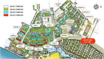 Quy hoạch dự án Vinhomes Central Park (Ảnh: Internet)