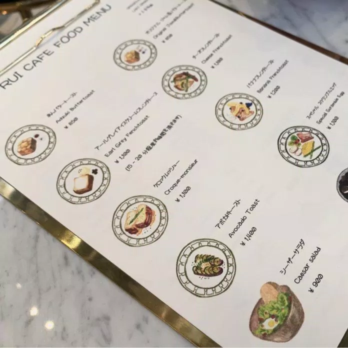 Thực đơn đồ ăn tại Salon de Louis Jewelry Café (Ảnh: Internet) Thực đơn đồ ăn tại Salon de Louis Jewelry Café (Ảnh: Internet)
