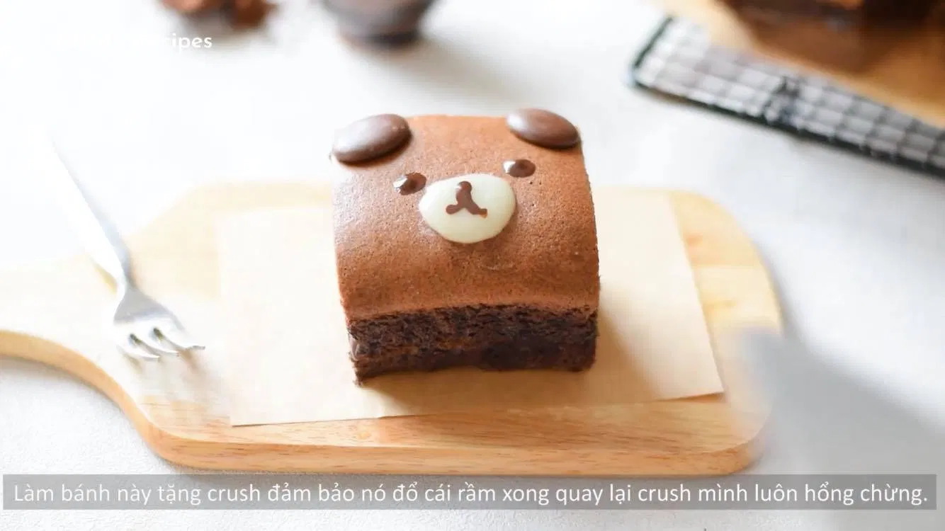 Cách làm bánh castella chocolate Đài Loan hình gấu Brown siêu cưng bánh castella chocolate bánh chocolate bánh Đài Loan bánh gấu Brown cách làm bánh cách làm bánh castella chocolate castella castella chocolate chocolate gấu Brown học làm bánh học làm bánh tại nhà học nấu ăn làm bánh món tráng miệng món tráng miệng ngon