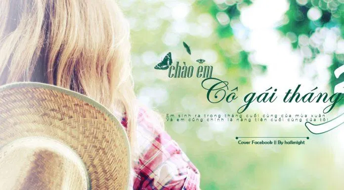 Cô gái tháng 3 chắc sẽ thích chiếc ảnh bìa Facebook này. (Ảnh: BlogAnChoi)