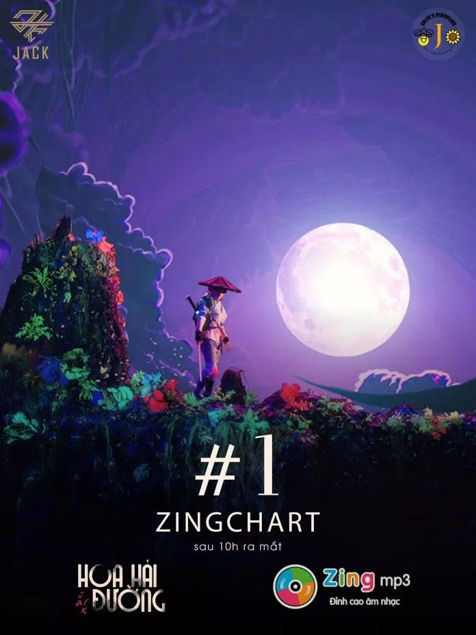 Thành tích của Hoa Hải Đường trên bảng xếp hạng ZingMP3 (Nguồn: Internet)