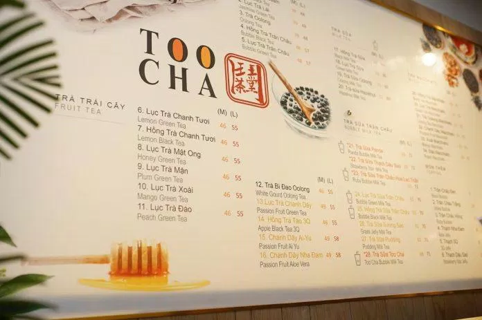 TooCha - Thương hiệu trà sữa đến từ Đài Loan. Nguồn: Internet