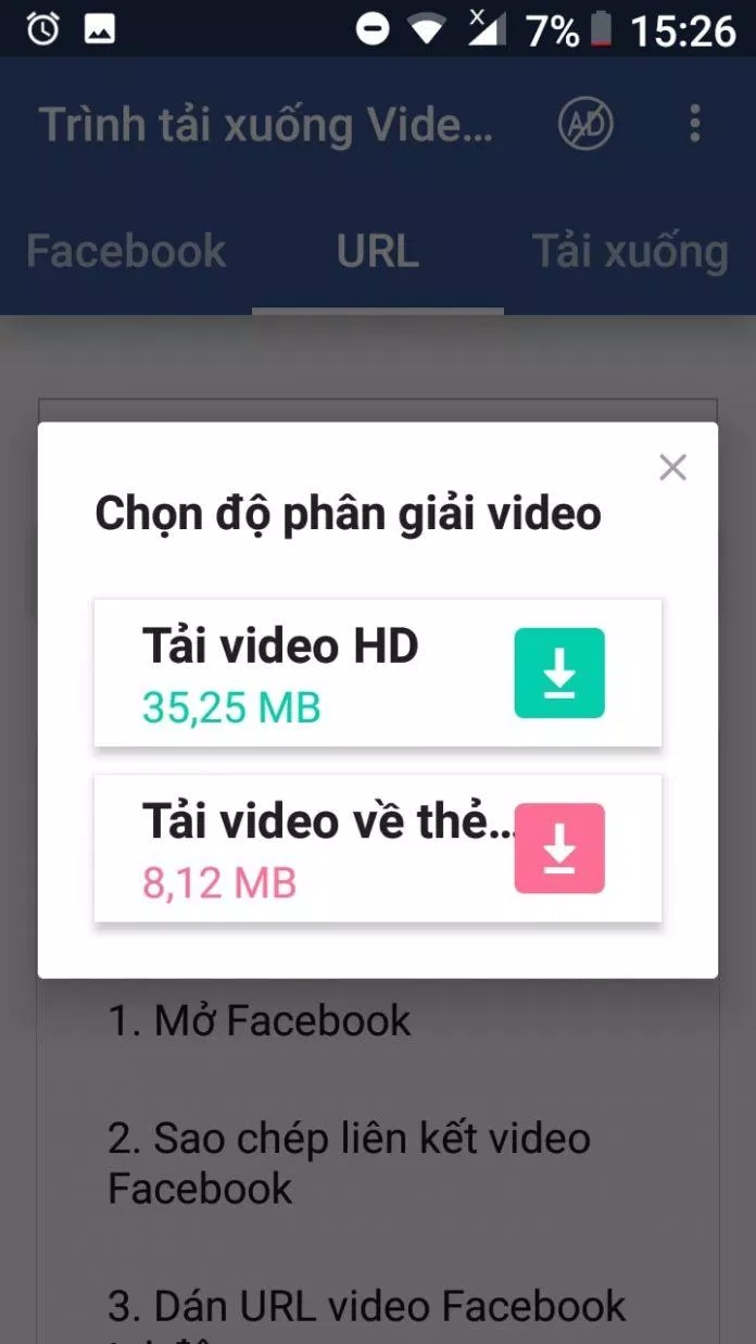 Chọn nút xanh để download video HD (Ảnh: BlogAnChoi)