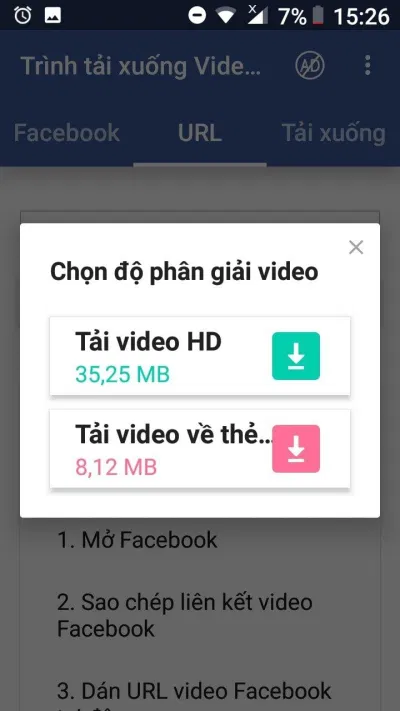 Chọn nút xanh để download video HD (Ảnh: BlogAnChoi)
