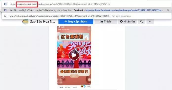 Đổi www sang mbasic (Ảnh: BlogAnChoi)