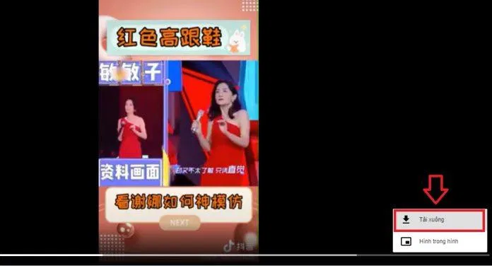 Nhấn vào icon 3 chấm và chọn Tải xuống (Ảnh: BlogAnChoi)