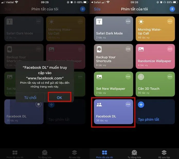 Kích hoạt Facebook DL(Ảnh: cellphones)