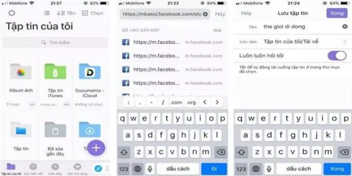 Dùng phương pháp đổi mbasic để tải video (Ảnh: Internet)