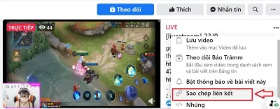 Sao chép địa chỉ liên kết của video (Ảnh: BlogAnChoi)