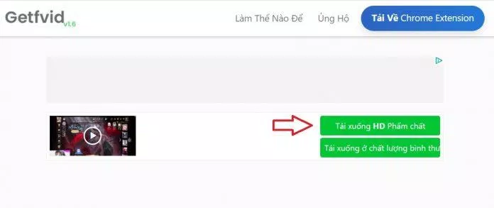 Chọn chất lượng sản phẩm và chờ video tải về thôi (Ảnh: BlogAnChoi)