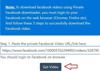 Sau khi dán địa chỉ liên kết, chọn Get video (Ảnh: BlogAnChoi)