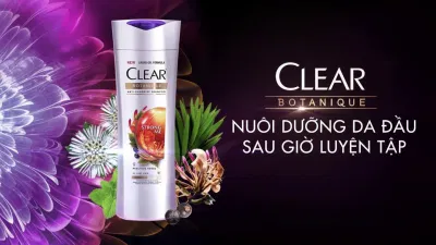 Dầu gội thảo dược Clear nuôi dưỡng da đầu (Ảnh: Internet)