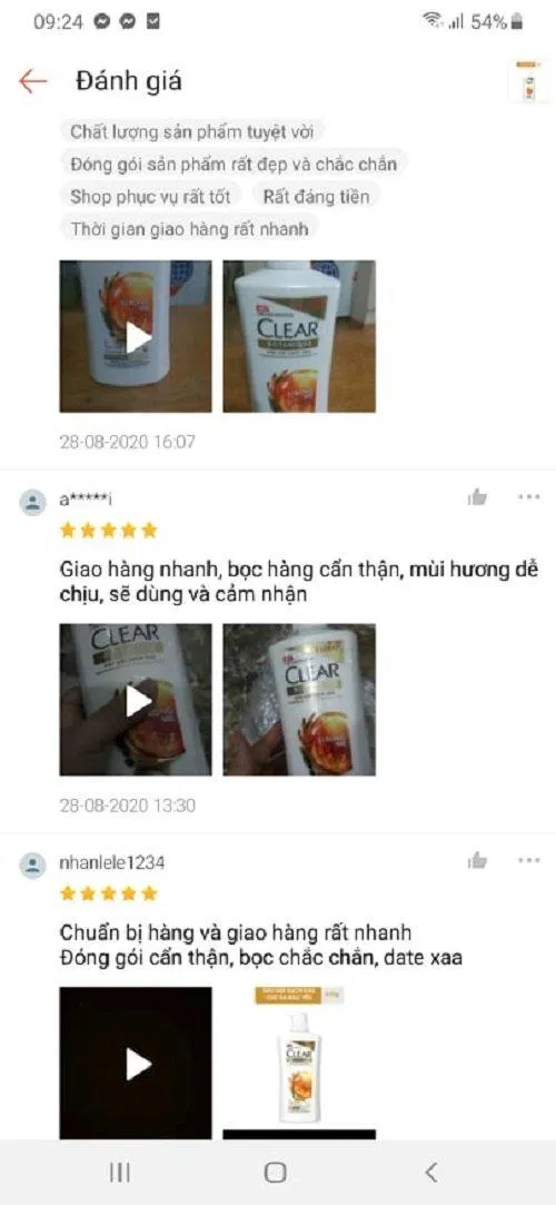 Đánh giá của khách hàng trên shopee (Ảnh 1, Nguồn: BlogAnChoi)