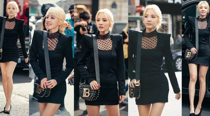 Dara tại một tuần lễ thời trang Paris (Nguồn: Internet).