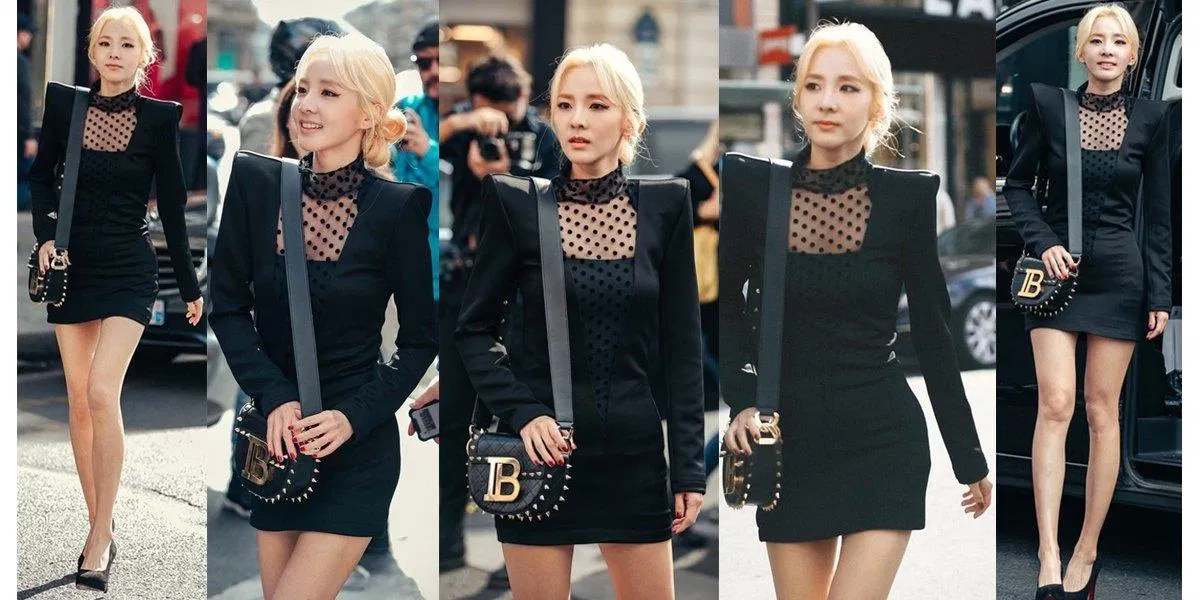 Dara tại một tuần lễ thời trang Paris (Nguồn: Internet).