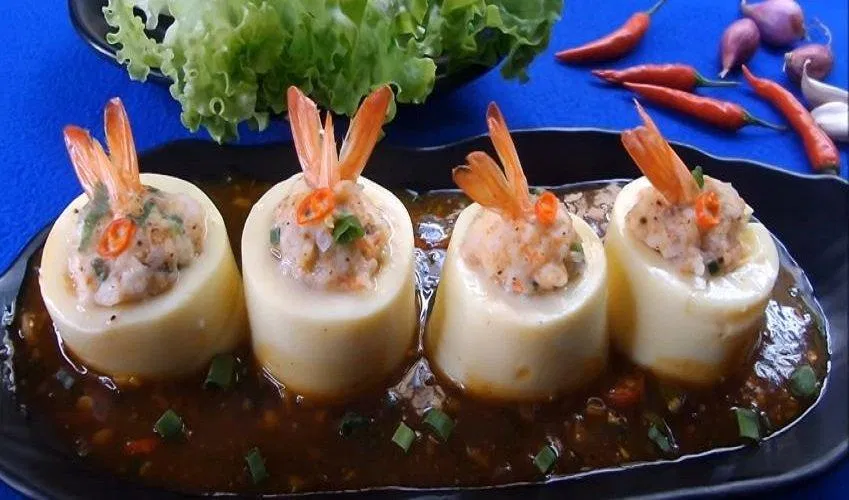 Đậu hũ trứng hấp tôm mềm thơm, béo ngậy và đậm đà hương vị (Nguồn: Món Ăn Ngon)