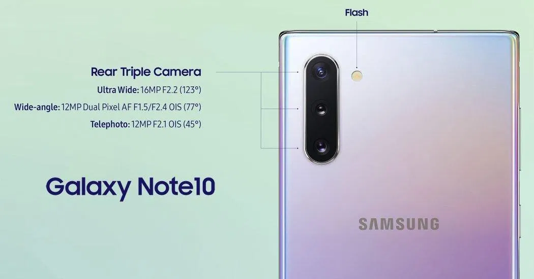 Cụm camera Note 10 ( nguồn: Internet)