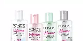 Thiết kế đơn giản nhưng không kém phần đẹp mắt của nước tẩy trang Vitamin Pond s Micellar Water. (nguồn ảnh: Internet)