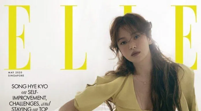Xuất hiện trên ELLE Singapore cùng trang phục của Bottega Veneta (Nguồn: Internet)