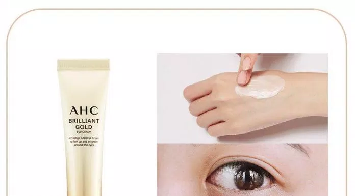AHC Brilliant Gold Eye Cream chưa tinh thể vàng thật, nuôi dưỡng sâu và chống lão hóa mạnh cho vùng da mắt. (Nguồn: Internet)