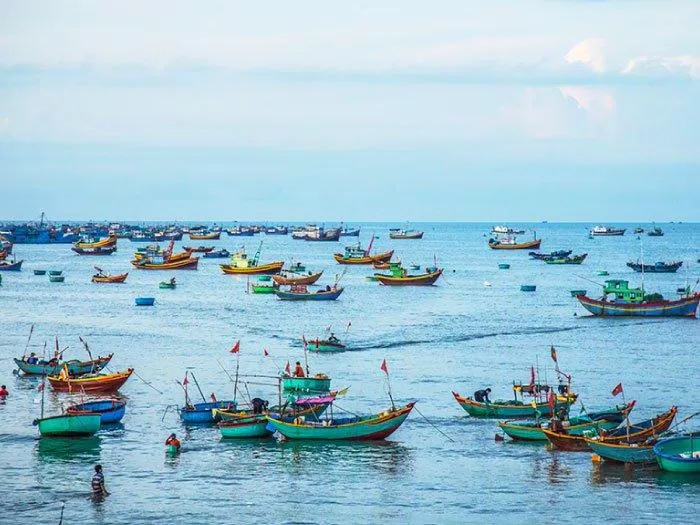 Khung cảnh làng chài Mũi Né. (Nguồn: Internet)