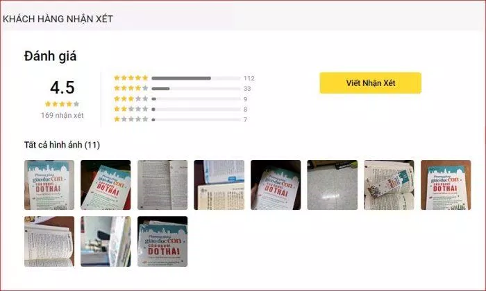 Đánh giá của độc giả về sách trên Tiki (nguồn: internet) Đánh giá của độc giả về sách trên Tiki (nguồn: internet)