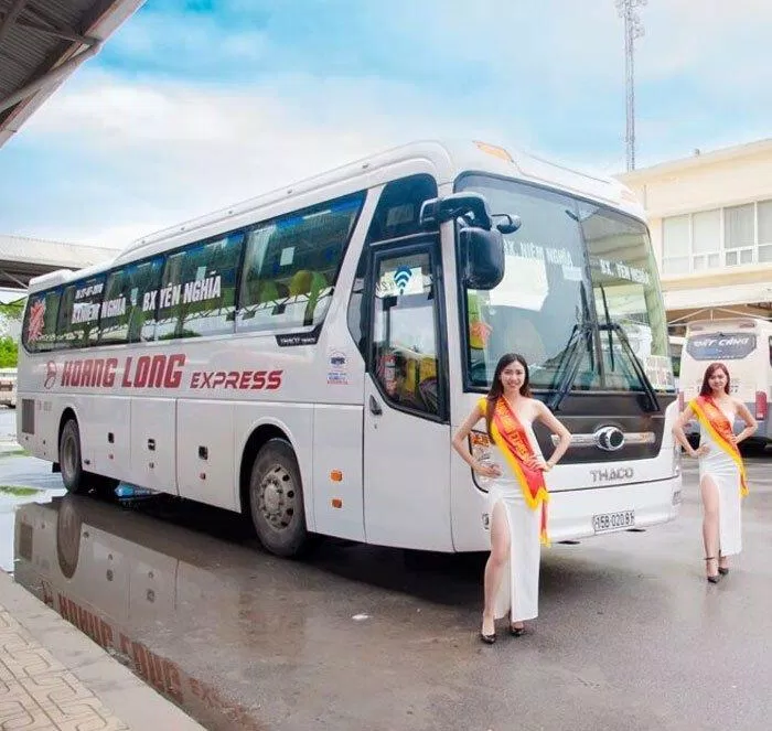 Nhà xe Hoàng Long. (Nguồn: Internet)