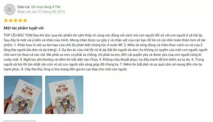 Phản hồi của độc giả mua hàng tại Tiki (Nguồn: BlogAnChoi) Phản hồi của độc giả mua hàng tại Tiki (Nguồn: BlogAnChoi)