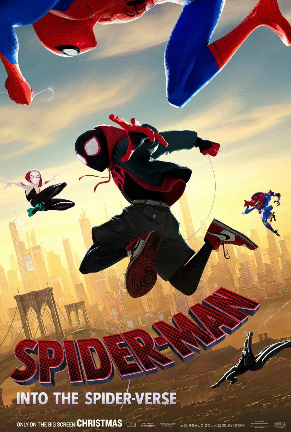 Poster phim hoạt hình Spider-Man: Into the Spider-Verse.(Ảnh: Internet)