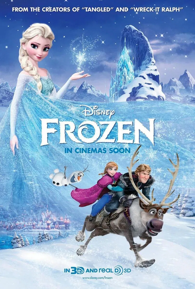 Poster phim hoạt hình Nữ Hoàng Băng Giá. (Ảnh: Internet)