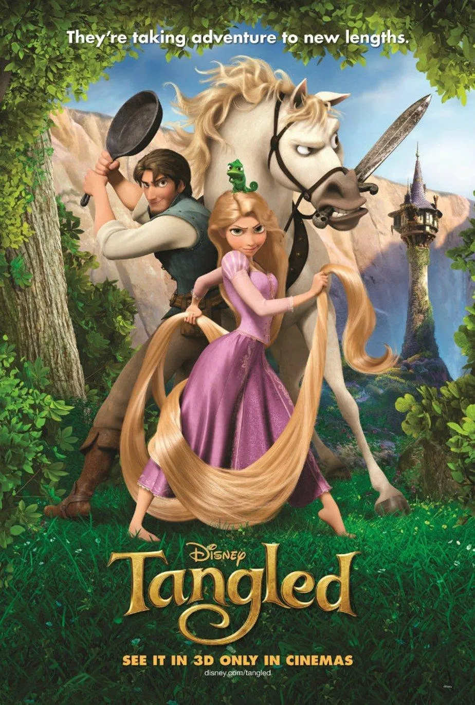 Poster phim Công Chúa Tóc Dài. (Ảnh: Internet)