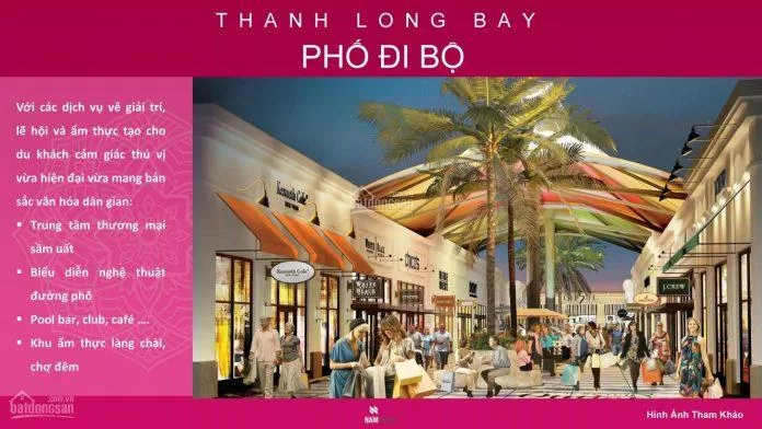 Phố đi bộ khám phá văn hóa đặc sắc của Thanh Long Bay (Ảnh: Internet)