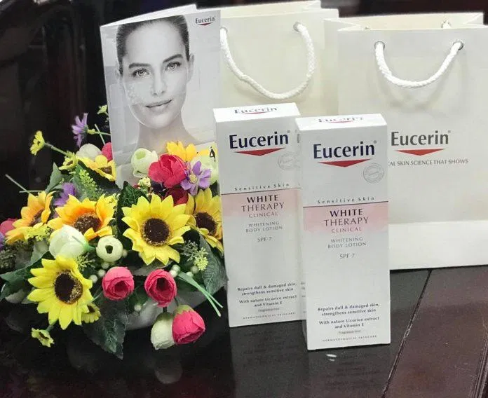 Eucerin White Therapy Body Lotion SPF 7 (Nguồn: Internet). Eucerin White Therapy Body Lotion SPF 7 (Nguồn: Internet).
